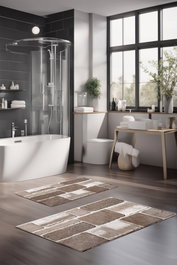 Mijölnir Juego de Alfombrillas de Baño CT-5179 Multicolor